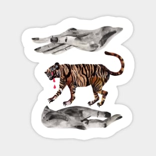 Crying tiger Magnet