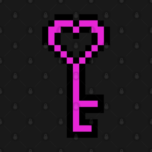 Pixel Love Key by Fashionable Pixel Art