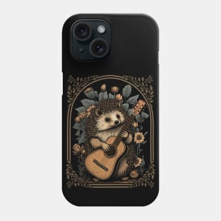 Cottagecore Aesthetic Hedgehog Acoustic Guitar Phone Case