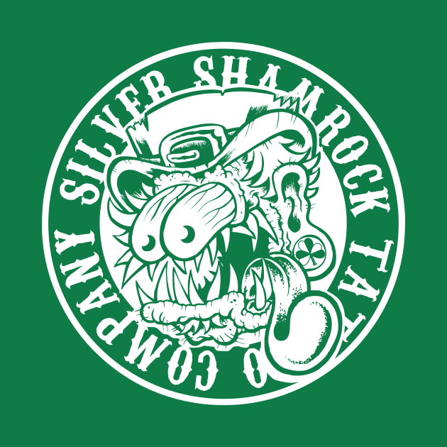 Silver Shamrock Tattoo Company Leprechaun Fink in White! by Silver Shamrock Tattoo Company