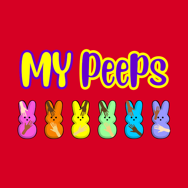 My Peeps Easter T-Shirt, cute bunnies by SidneyTees