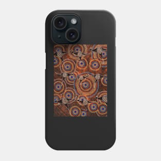 Kangaroo Dot Painting Phone Case