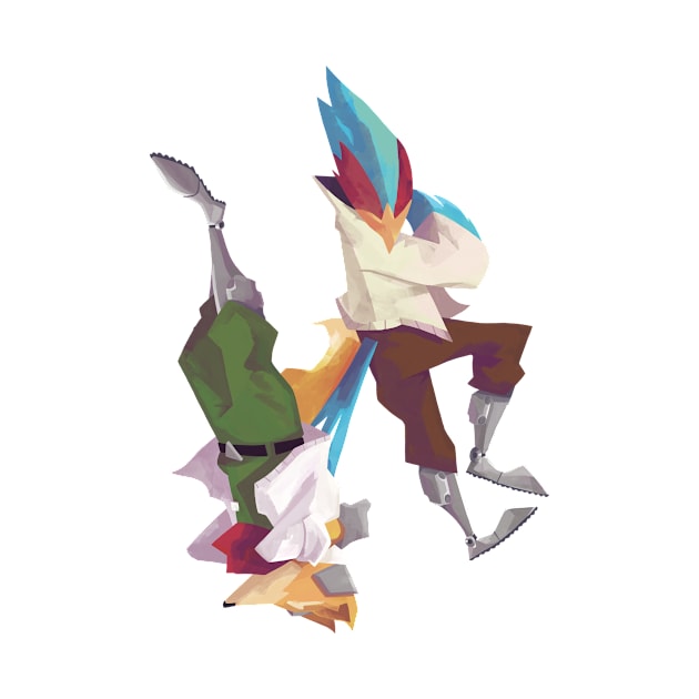 Falco and Fox by alldough