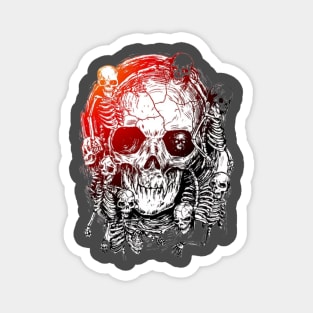 Human skulls Magnet