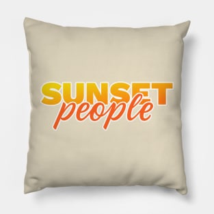 Sunset People Pillow