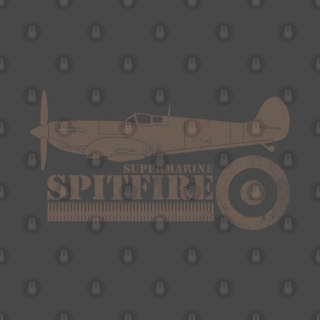 RAF Spitfire Battle of Britain (distressed) by TCP