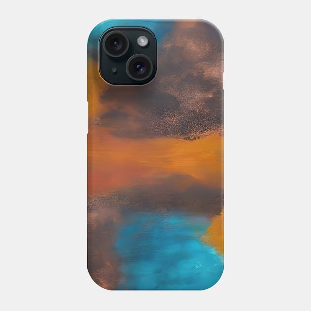 Earth Blues abstract Phone Case by FutureImaging