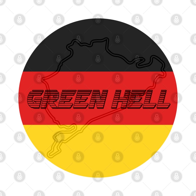 Nurburgring Nordschleife German Race Track - Famous Circuit Green Hell by mudfleap