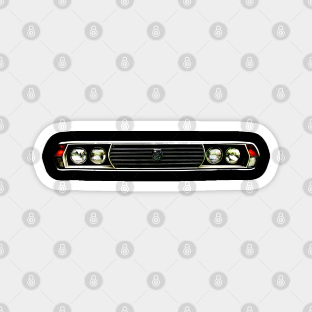 Leyland P76 1970s Australian classic car grille high contrast Magnet by soitwouldseem