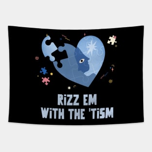 Rizz em with the tism Tapestry