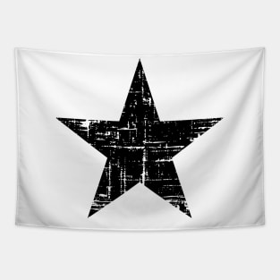 Distressed Black Star Tapestry