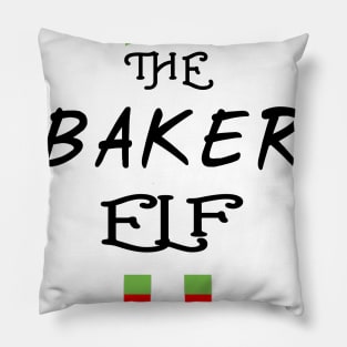 The Baker Elf Matching Family Group Christmas Party Pillow