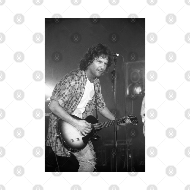 Billy Squier BW Photograph by Concert Photos