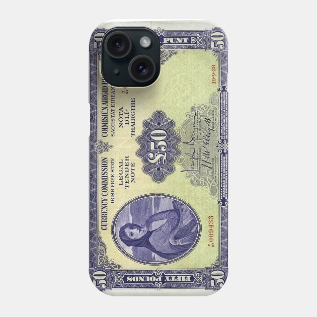 Lady Lavery note Phone Case by LordNeckbeard