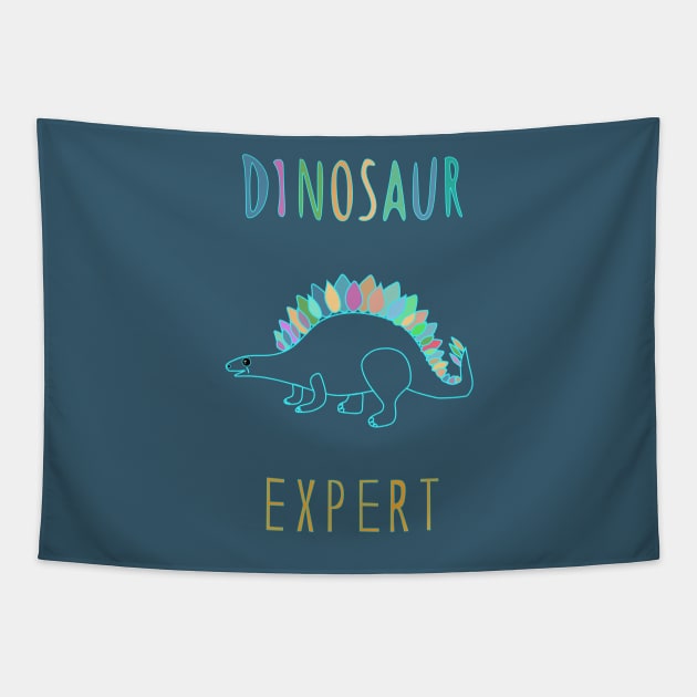 Dinosaur expert! Tapestry by Katarinastudioshop