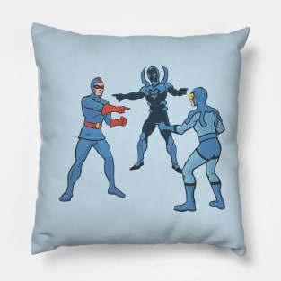 Blue Beetle, Blue Beetle, and Blue Beetle Pillow