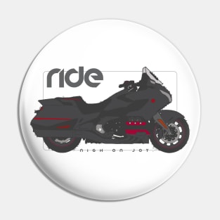 Ride gold wing black Pin