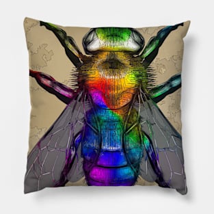 Bee Stamp Pillow