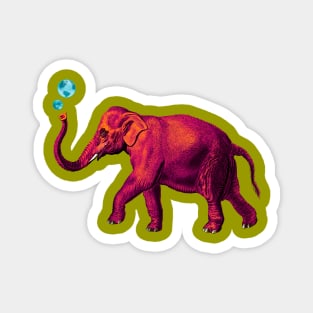 Pink Elephant on Parade Magnet