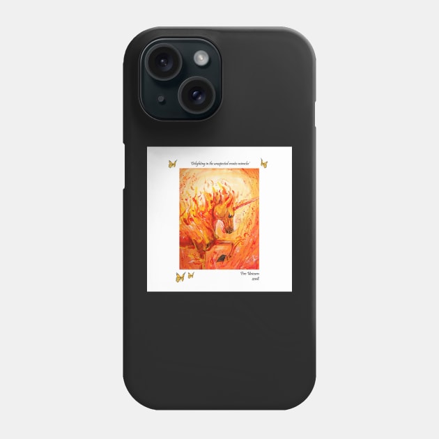 Fire Unicorn Phone Case by saraperry