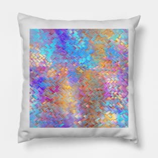 psychedelic 3D pattern of mat Pillow