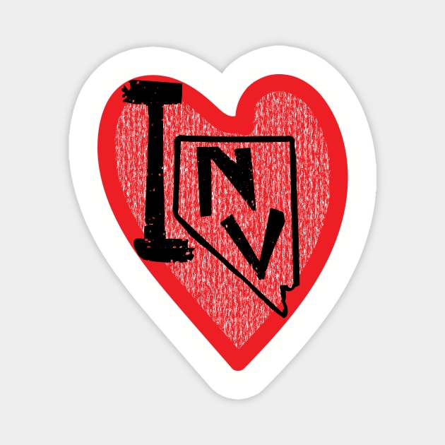 I Love Nevada I Heart Nevada Magnet by pelagio