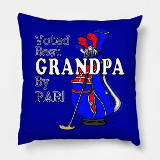 VOTED BEST GRANDPA BY PAR! Golfing Grandpa Pillow