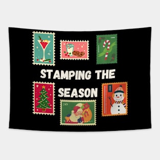 Stamping the Season, holiday, Christamas Tapestry