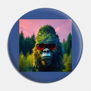 Dope Sasquatch in Nature Pin