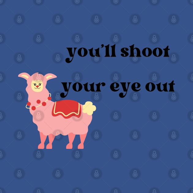 You'll Shoot Your Eye Out Christmas Story Llama Bunny Suit by Pearlie Jane Creations