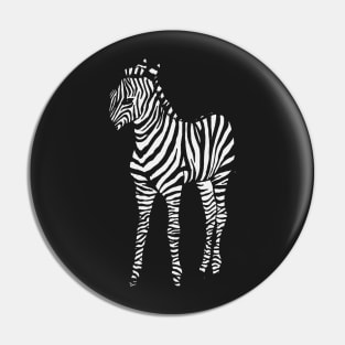 White Zebra Pin