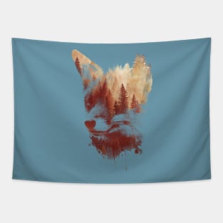 blind fox Tapestry