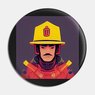 Fireman | Comics style Pin