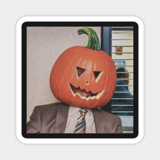 Dwight Pumpkin Head Magnet