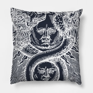 Azoth - Basil Valentine Alchemy Sun and Moon Pillow