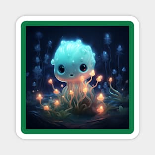 Lumalee - Cute little bioluminescent character Magnet