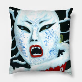 Japanese horror legend yuki onna Pillow