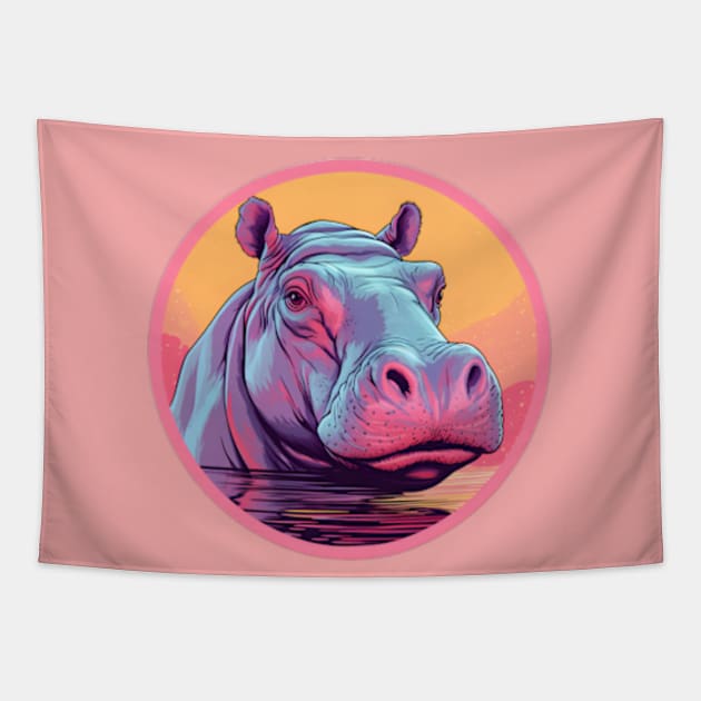 Hippo tapestry sales