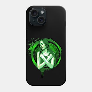 Green woman Phone Case