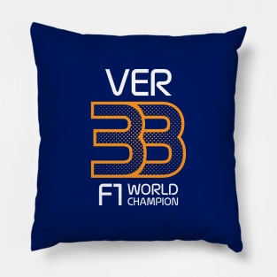 VER 33 Logo Design - Orange Halftone Pillow