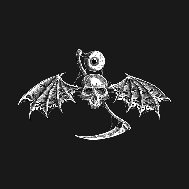 bat skull by grinder art