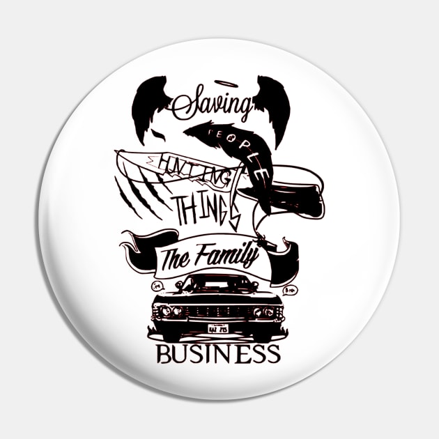 Supernatural Family Business Pin by OtakuPapercraft