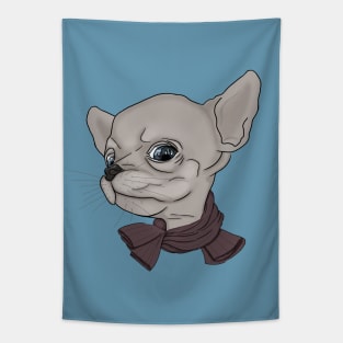 Chihuahua. Puppy in a scarf Tapestry