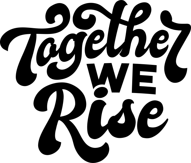 Together we rise design, Inspirational artwork, Black lives matter, Motivational, Equal rights, Human rights Kids T-Shirt by The Wondermoon