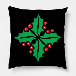 Christmas Holly Berries Pillow