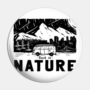 Camping | back to nature Pin