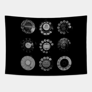 Retro Rotary Dial Tapestry