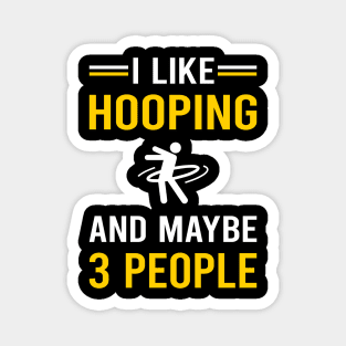 3 People Hooping Hoop Hooper Magnet