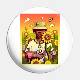 Flower Boy and Bee Pin