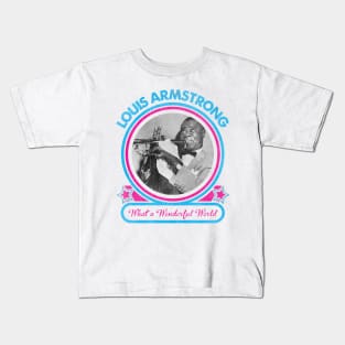 Louis Armstrong What A Wonderful World Album Cover T-Shirt White